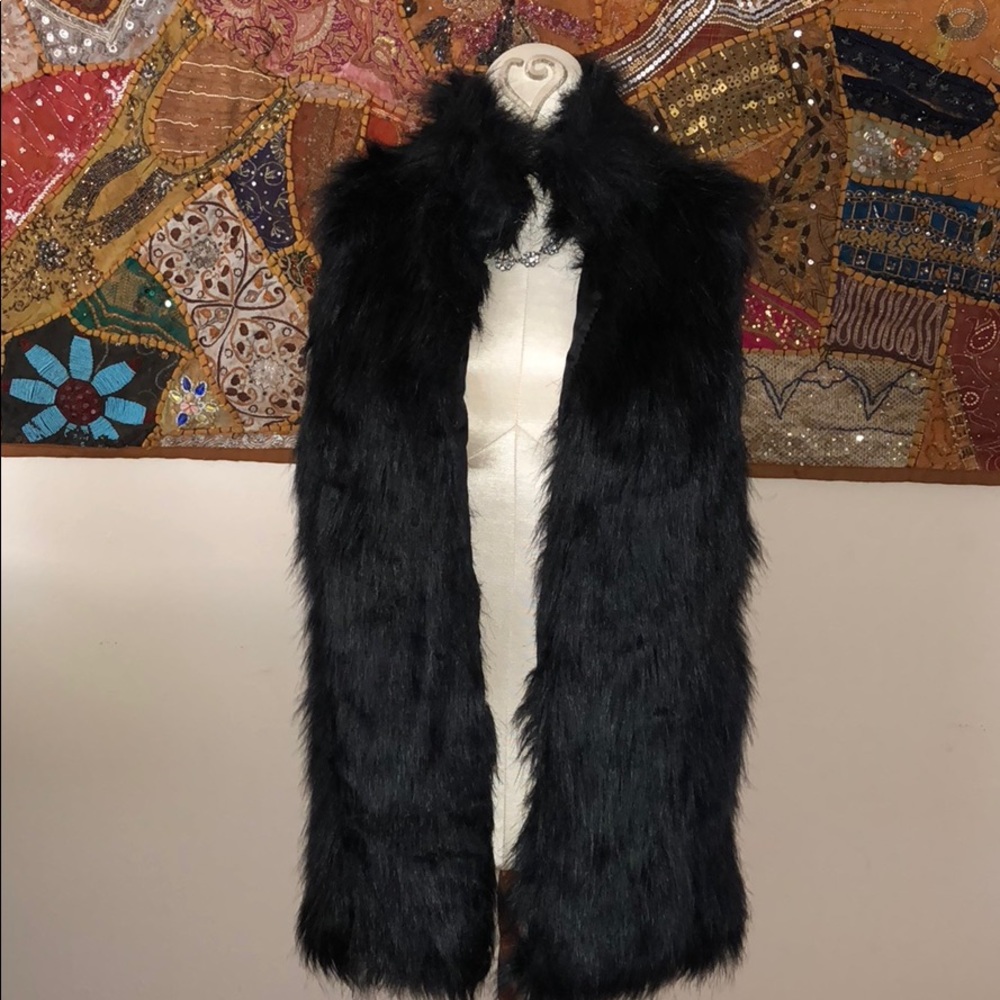 Faux fur vest
